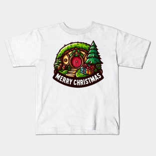 Merry Christmas - Festive Fantasy Door - Christmas Kids T-Shirt